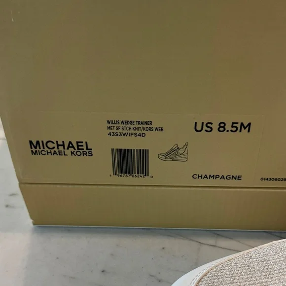 Michael Kors Women's Champagne Slip-On Sneakers - Picture 5 of 6